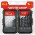All-Source 17-Piece Black Oxide Drill Bit Set, 1/16 In. thru 3/8 In. 871441DB